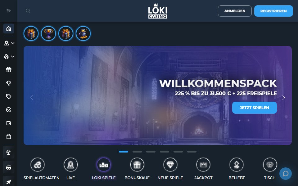 Loki Casino — lobby